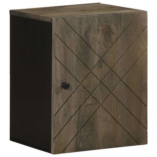 Vidaxl Armoire De Salle De Bain Murale 38x33x48cm Bois Massif Manguier