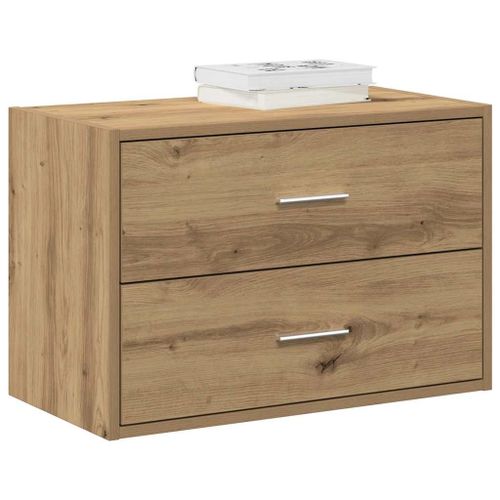 Vidaxl Armoire Avec 2 Tiroirs Chêne Artisanal Bois D'ingénierie
