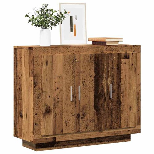 Vidaxl Buffet Vieux Bois 92x35x75 Cm Bois D'ingénierie
