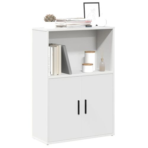 Vidaxl Bibliothèque Blanc 60x24x85 Cm Bois D'ingénierie