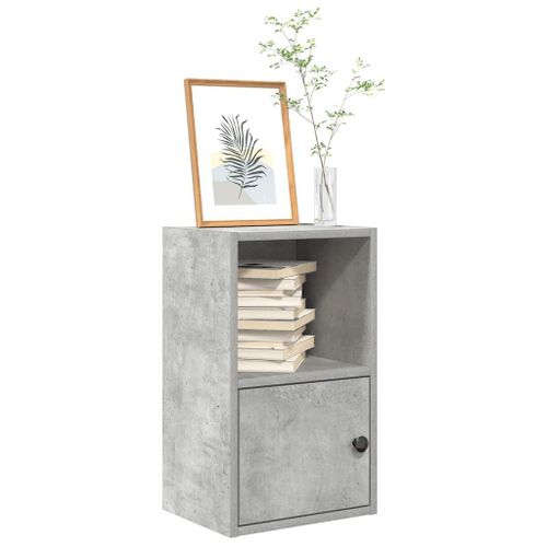 Vidaxl Bibliothèque Gris Béton 31x24x52 Cm Bois D'ingénierie