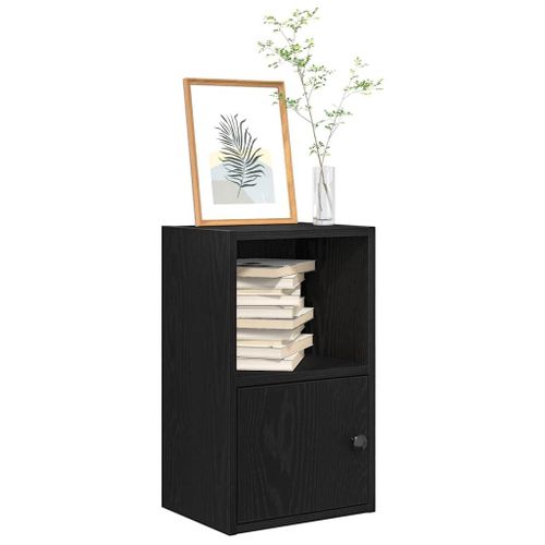 Vidaxl Bibliothèque Chêne Noir 31x24x52 Cm Bois D'ingénierie