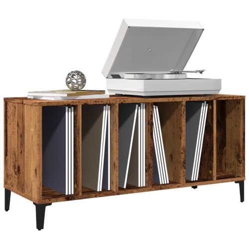 Vidaxl Armoire À Disques Vieux Bois 100x38x48 Cm Bois D'ingénierie
