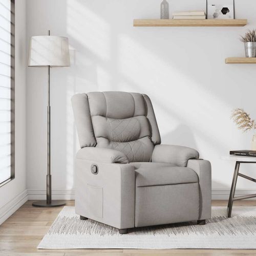Vidaxl Fauteuil Inclinable Gris Nuage Tissu