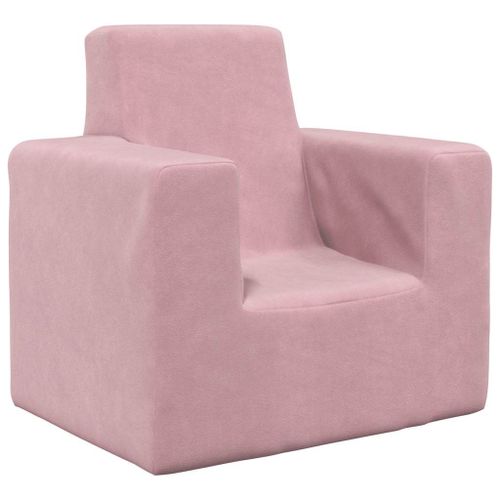 Vidaxl Canapé Pour Enfants Rose Peluche Douce