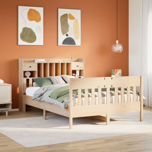 Vidaxl Cadre De Lit Sans Matelas 150x200 Cm Bois De Pin Massif