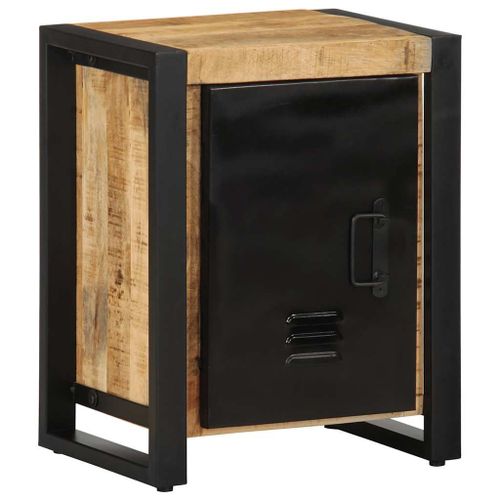 Vidaxl Table De Chevet 40x30x51 Cm Bois Massif De Manguier Brut