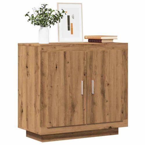 Vidaxl Buffet Chêne Artisanal 80x40x75 Cm Bois D'ingénierie