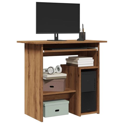 Vidaxl Bureau Chêne Artisanal 80x45x74 Cm Bois D'ingénierie