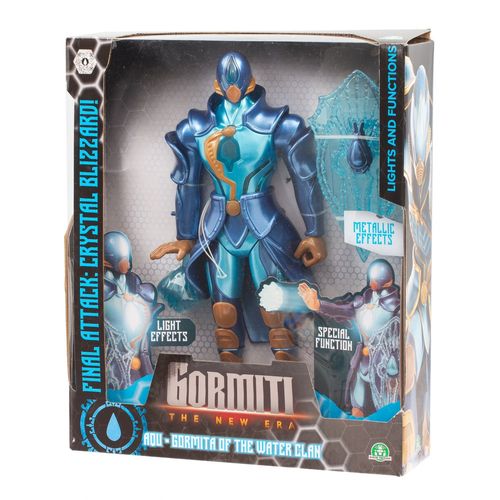 Live Action Gormiti - Figurine Articulée De 27 Cm Gormiti Avec Attaque Lumineuse - Eau