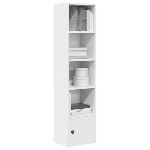 Vidaxl Bibliothèque Blanc 31x24x127 Cm Bois D'ingénierie