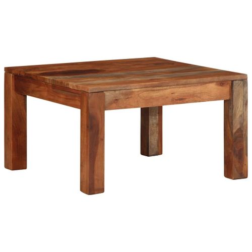 Vidaxl Table Basse 60x60x35 Cm Bois Massif D'acacia