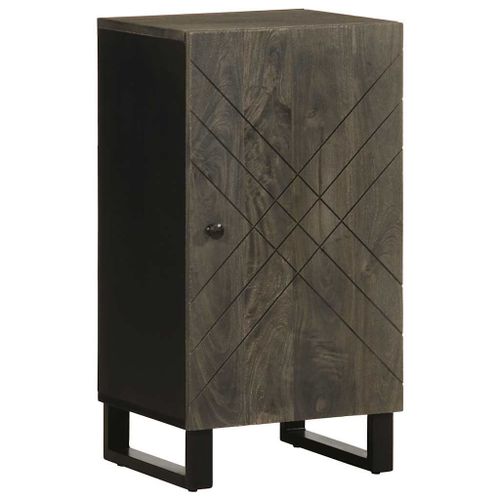 Vidaxl Buffet Noir 40x33x75 Cm Bois Massif De Manguier