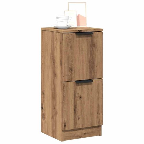 Vidaxl Buffet Chêne Artisanal 30x30x70 Cm Bois D'ingénierie