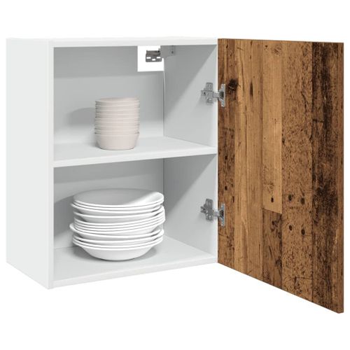 Vidaxl Armoire Suspendue Vieux Bois 50x31x60 Cm Bois D'ingénierie