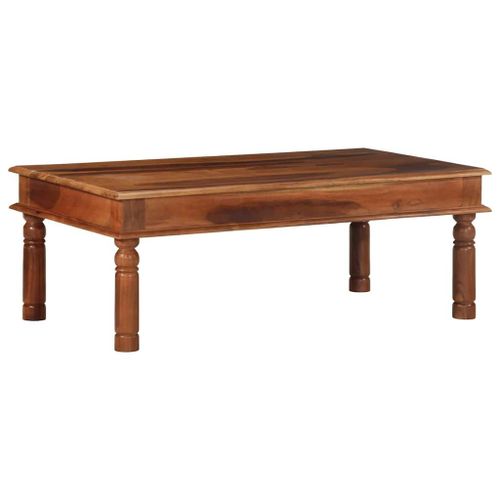 Vidaxl Table Basse 110x60x40 Cm Bois Massif D'acacia