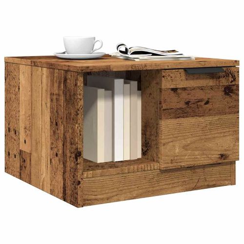 Vidaxl Table Basse Vieux Bois 50x50x36 Cm Bois D'ingénierie
