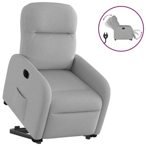 Vidaxl Fauteuil Inclinable Électrique Gris Nuage Tissu