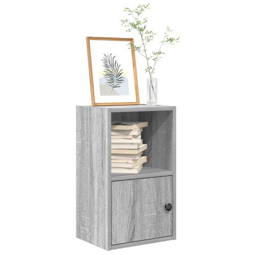 Vidaxl Bibliothèque Sonoma Gris 31x24x52 Cm Bois D'ingénierie