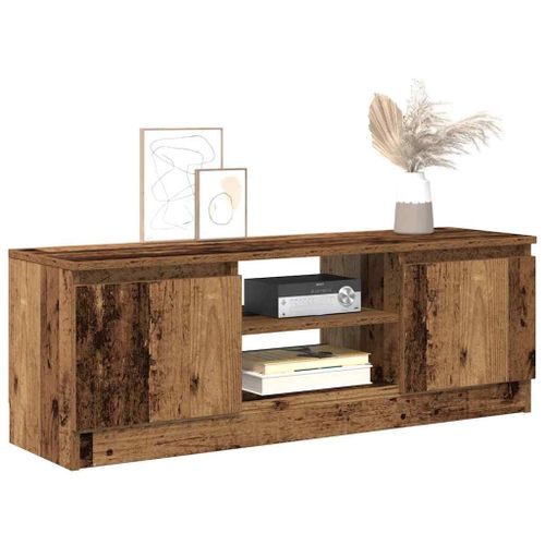 Vidaxl Meuble Tv Vieux Bois 102x30x36 Cm Bois D'ingénierie