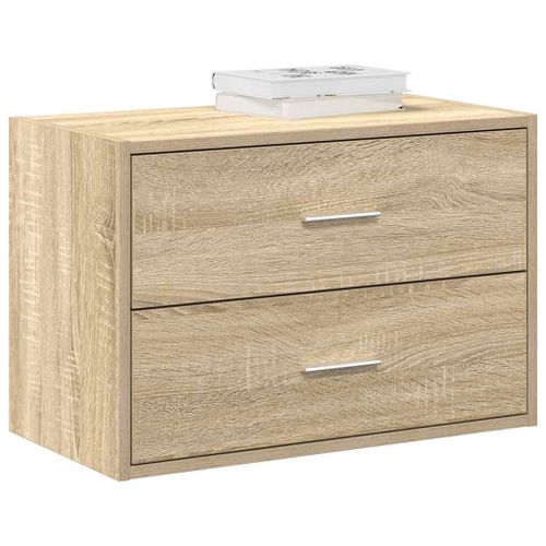 Vidaxl Armoire Avec 2 Tiroirs Chêne Sonoma 60x31x40 Cm Bois Ingénierie