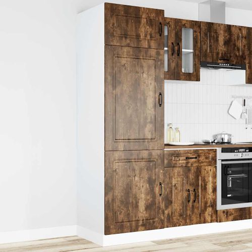 Vidaxl Armoire De Cuisine Kalmar Chêne Fumé Bois D'ingénierie