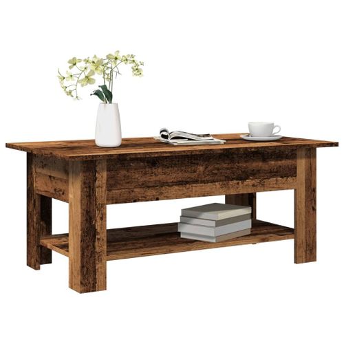 Vidaxl Table Basse Vieux Bois 102x55x42 Cm Bois D'ingénierie