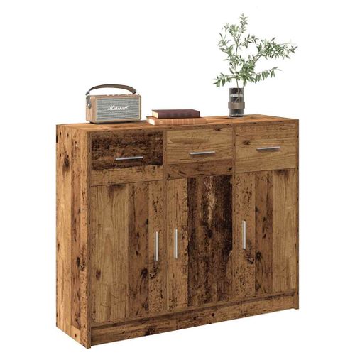 Vidaxl Buffet Vieux Bois 91x28x75 Cm Bois D'ingénierie