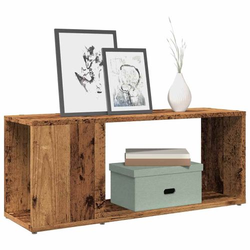 Vidaxl Meuble Tv Vieux Bois 80x24x32cm Bois D'ingénierie