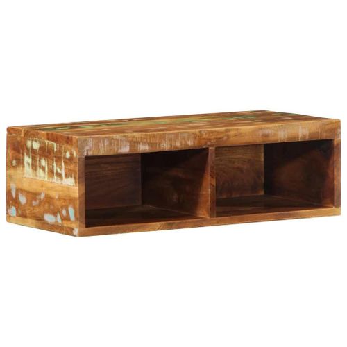 Vidaxl Meuble Tv Mural 60x30x19 Cm Bois Massif De Récupération