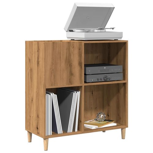 Vidaxl Armoire À Disques Chêne Artisanal 84,5x38x89 Cm Bois Ingénierie