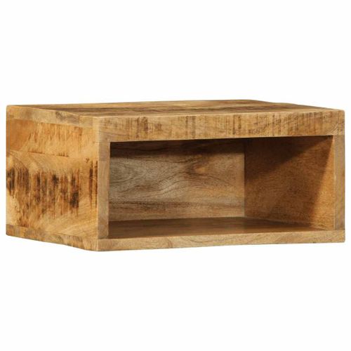 Vidaxl Meuble Tv Mural 40x30x19 Cm Bois Massif De Manguier Brut