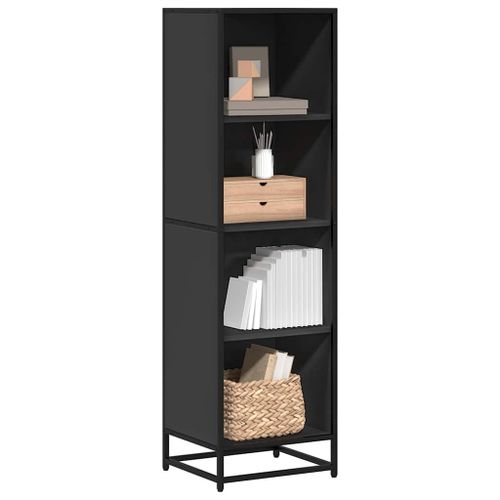 Vidaxl Bibliothèque Noir 40x35x139 Cm Bois D'ingénierie