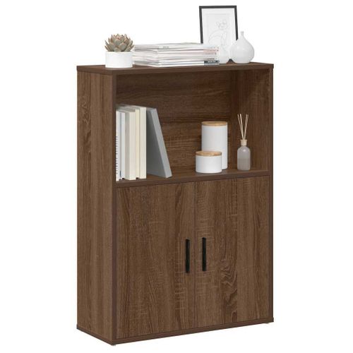 Vidaxl Bibliothèque Chêne Marron 60x24x85 Cm Bois D'ingénierie