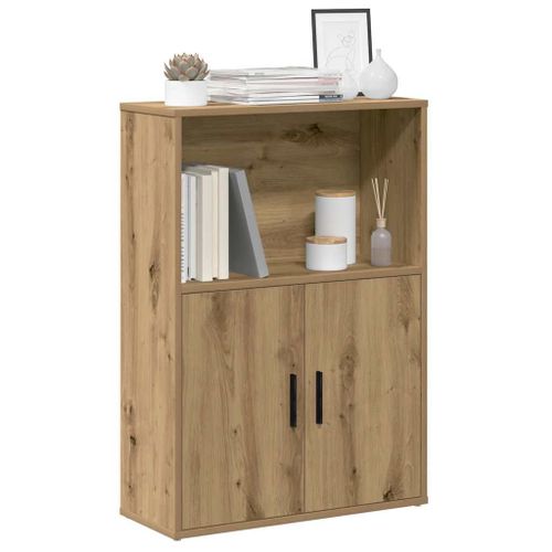 Vidaxl Bibliothèque Chêne Artisanal 60x24x85 Cm Bois D'ingénierie