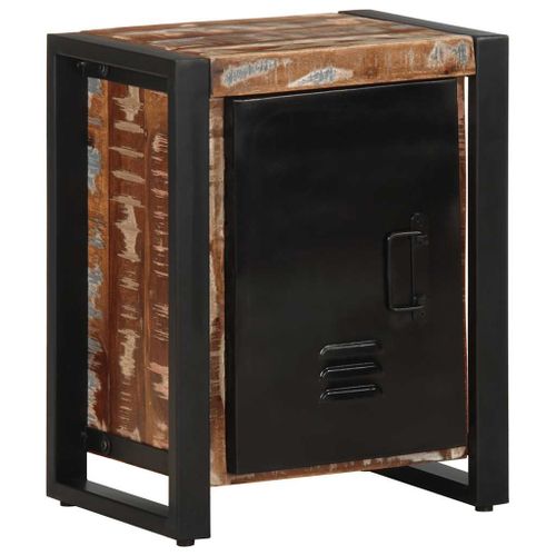 Vidaxl Table De Chevet Multicolore 40x30x51 Cm Bois De Récupération