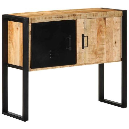 Vidaxl Armoire De Console 90x35x75 Cm Bois De Manguier Massif Brut