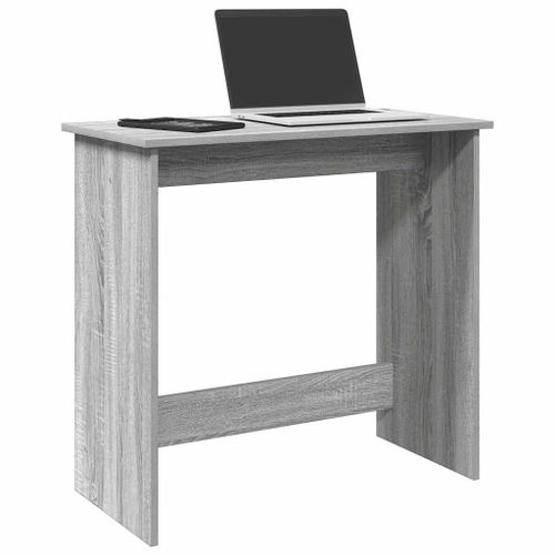 Vidaxl Bureau Sonoma Gris 80x40x75 Cm Bois D'ingénierie