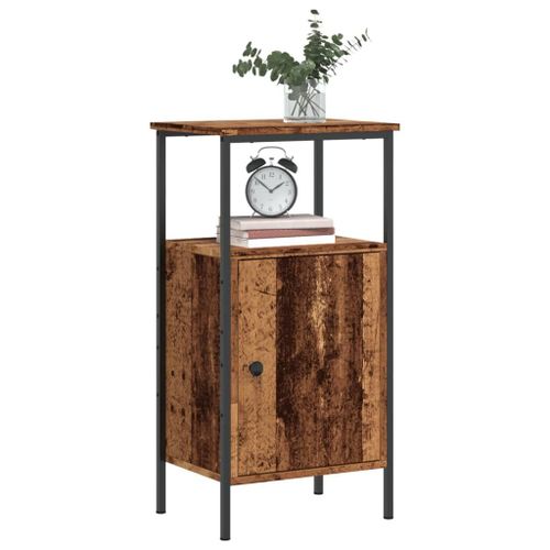 Vidaxl Table De Chevet Vieux Bois 41x31x80 Cm Bois D’Ingénierie