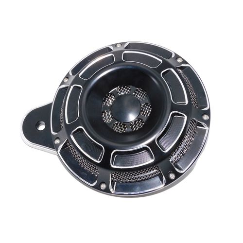 Couvercle De Klaxon Pour Haut-Parleur De Moto,Noir/Chrome,Pour Harley Touring Electra De Fetal Flhr Flhx 91-2017 Sportster Xl 07-Up - Type Horn Speaker Cover #E