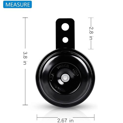 Kit Universel De Haut-Parleurs De Klaxon De Moto,Klaxon Électrique,Haut-Parleurs De Klaxon Étanches Pour Scooter,Cyclomoteur,Vélo D343,12 V,36 V,72v - Type 12v Black
