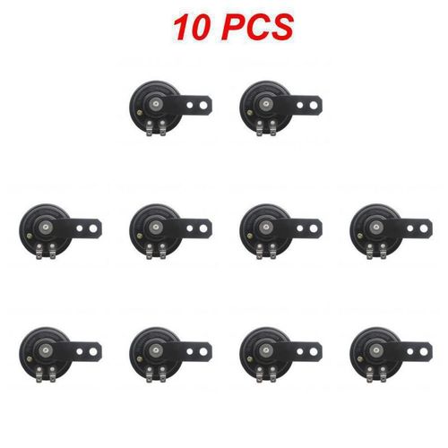 Kit De Klaxon Électrique Pour Moto,Universel,12v,1,5 A,Étanche,Rond,Haut-Parleurs Puissants Pour Scooter,Cyclomoteur,Vélo D343,1-10 Pièces - Type Style B 10pcs