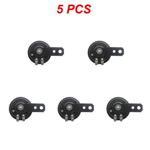 Kit Universel De Klaxon Électrique Pour Moto,12v,1,5 A,Étanche,Rond,Haut-Parleurs Puissants Pour Scooter,Cyclomoteur,Vélo D343,1 À 10 Pièces - Type Style B 5pcs