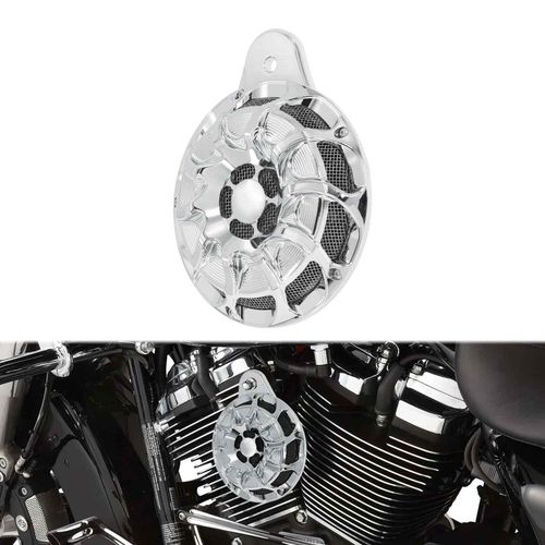 Couvercle De Klaxon De Moto Chromé,Haut-Parleur Cnc,Assemblage De Cornes Pour Harley Touring Big Twin Cam Street,Foetal De 91-Up,Sportster Xl 07-Up - Type Horn Cover