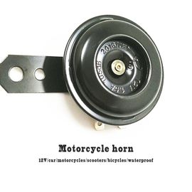 Klaxon Électrique Général Pour Moto,Kit De Klaxon De Vélo De Voiture,Haut-Parleur Rond Étanche,12v,1,5 A,Springdb