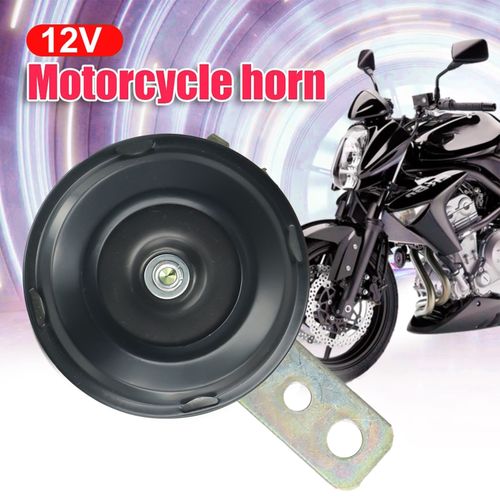 Klaxon De Moto Électrique Universel,Remplacement De Klaxon De Moto,Noir,Pièce D'origine,Ressort Fort,12v