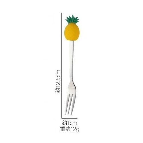Cuillère À Dessert En Forme De Fruits Mignonne,Fourchette À Fruits De Dessin,Cuillère À Remuer Pour Gâteau Et Café,Ustensiles De Cuisine,Cadeaux Pour Enfants,Créatif,1 Pièce