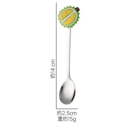 Cuillère À Dessert En Forme De Fruits Mignonne,Fourchette À Fruits De Dessin,Cuillère À Remuer Pour Gâteau Et Café,Ustensiles De Cuisine,Cadeaux Pour Enfants,Créatif,1 Pièce