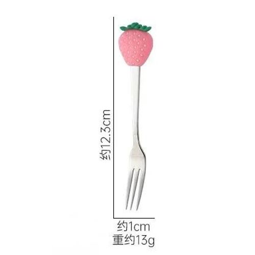 Cuillère À Dessert En Forme De Fruits Mignonne,Fourchette À Fruits De Dessin,Cuillère À Remuer Pour Gâteau Et Café,Ustensiles De Cuisine,Cadeaux Pour Enfants,Créatif,1 Pièce