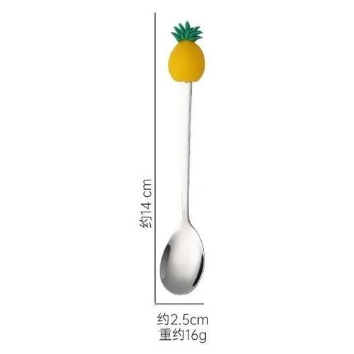 Cuillère À Dessert En Forme De Fruits Mignonne,Fourchette À Fruits De Dessin,Cuillère À Remuer Pour Gâteau Et Café,Ustensiles De Cuisine,Cadeaux Pour Enfants,Créatif,1 Pièce
